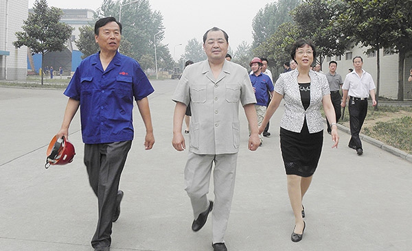 原河南省副省長劉新民-鄭州市委常委、組織部長高建慧在公司視察工作